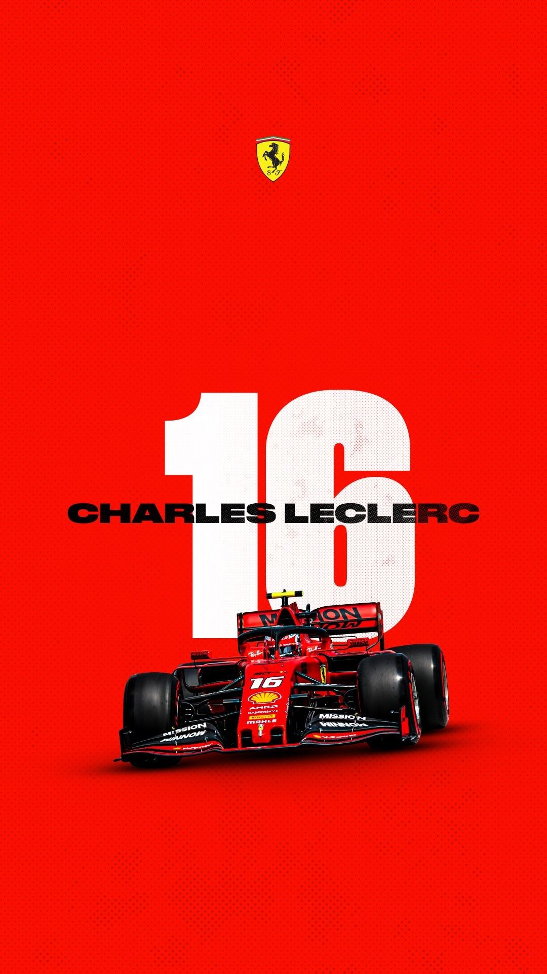 Charles Lecrec 16 Formula 1 Ferrari Car Poster