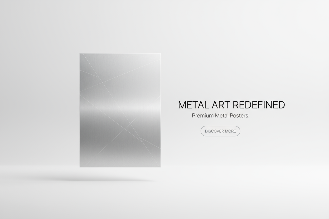 Hera banner inmodern sleek apple like style minimalis for metal poster 